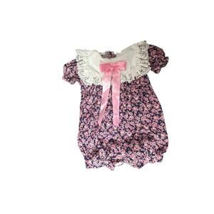 VTG Something Pretty floral bubble romper 3 months